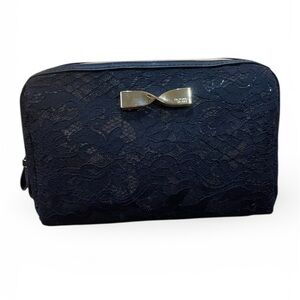 Victoria's Secret Black Lace Cosmetic Bag